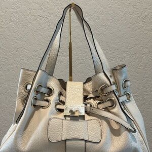 Jimmy Choo Cream Shoulder Bag